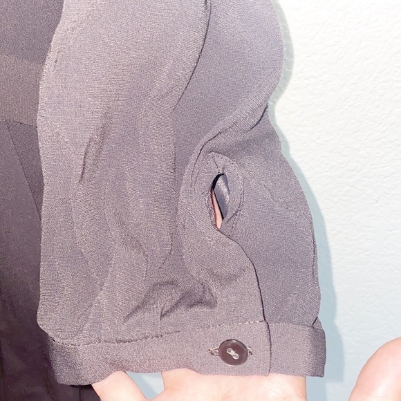 Classiques.Entier Brown 3/4 Length Sleeve Business Casual Dress - Picture 5 of 12